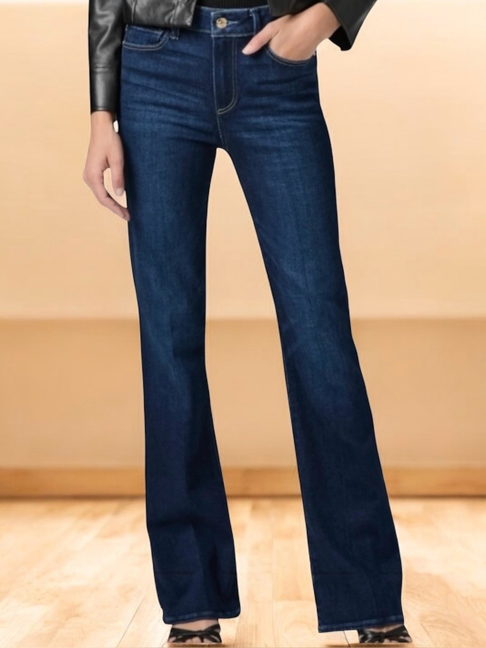 PAIGE Carson Wide Leg Flare Jeans